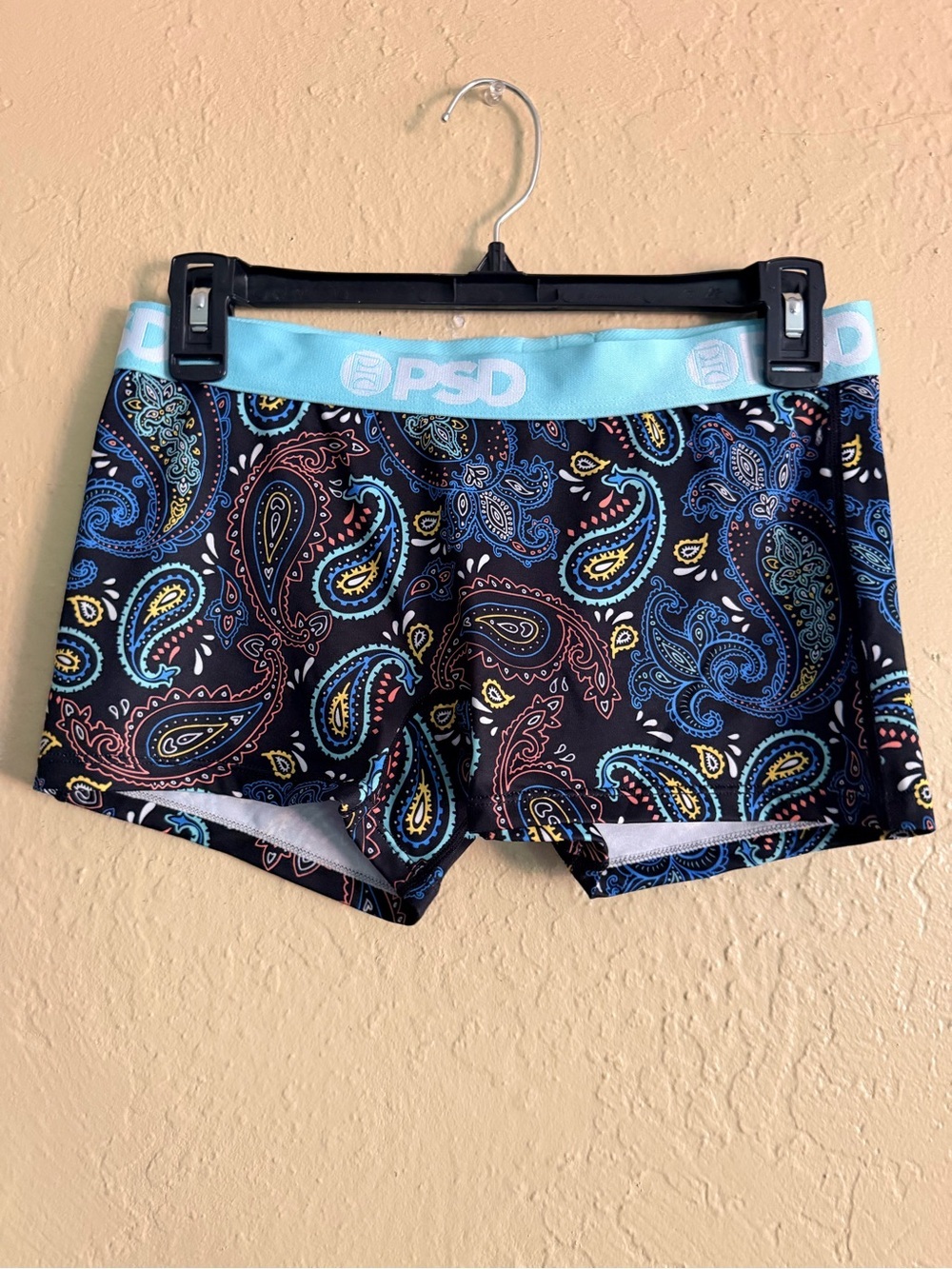 PSD Light Blue Athletic Boxer Briefs with Printed Logo